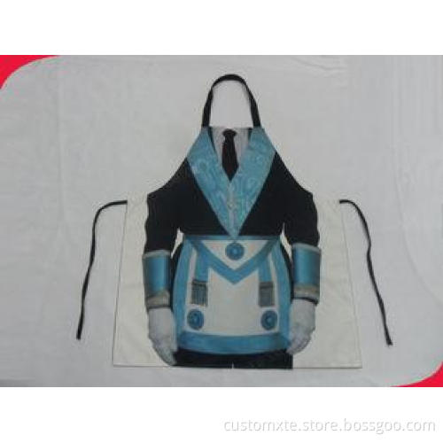 100% Polyester Color Bib Apron Custom Printed Aprons with s